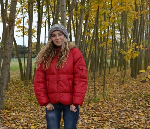 Čepice alpaka bouclé v šedé — foto 2