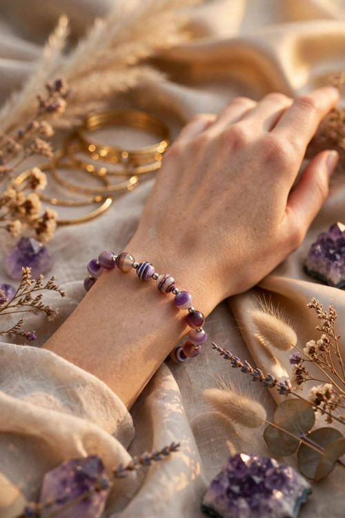Luxusní BOHO náramek se dřevem — foto 4