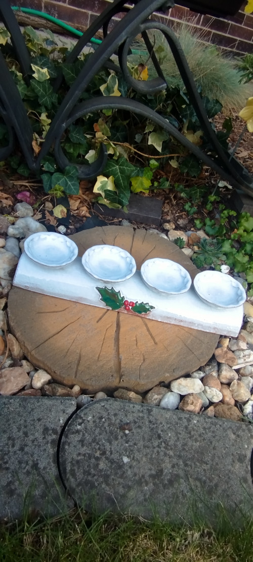 Adventní svícen - cesmína — foto 3