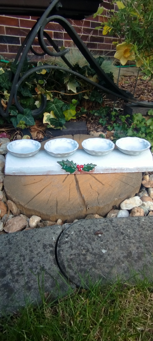 Adventní svícen - cesmína — foto 2