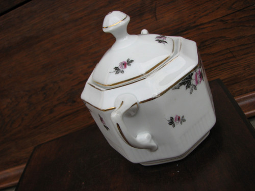 Večerní růže...porcelánová cukřenka — foto 4