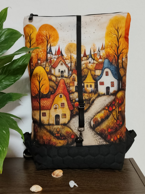 Překlápěcí batoh - domečky — foto 3