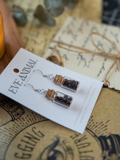 Naušnice | Potions | granát — foto 2