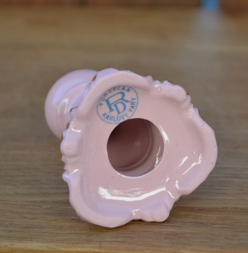 Svícen - růžový porcelán — foto 2
