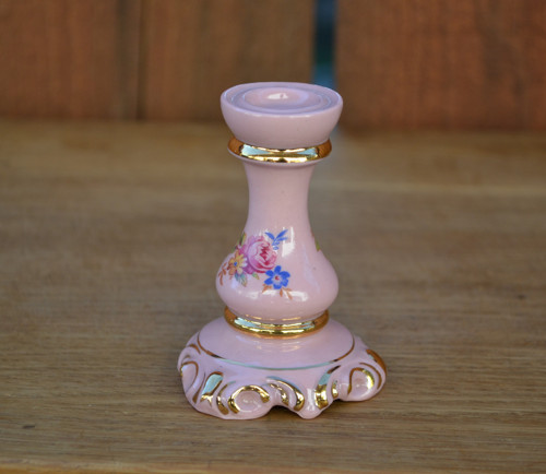 Svícen - růžový porcelán — foto 3