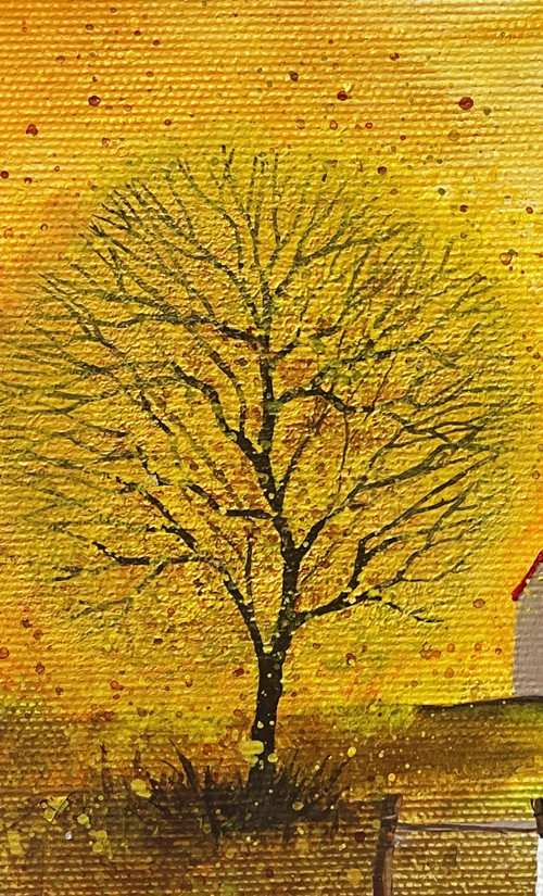 Zafúkané / originální obraz - 20x20cm — foto 4