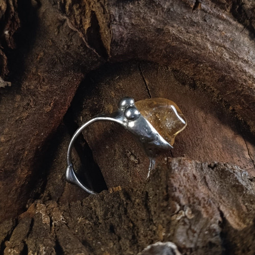 Prsten Citrine Shark obvod 63,5mm — foto 2