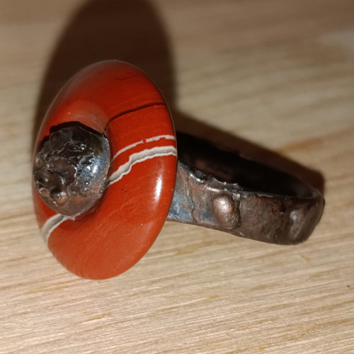 Prsten ASMR Spinner jaspis obvod 54 mm — foto 3