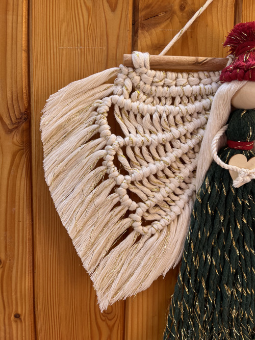 Zimní macramé Andělka — foto 3