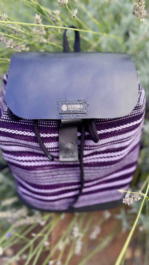 Tkaný batoh Edice Aubergine — foto 3