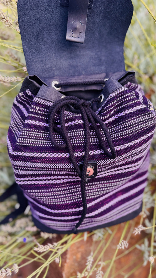 Tkaný batoh Edice Aubergine — foto 4