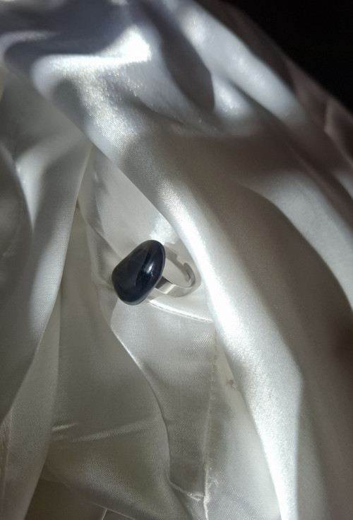 Prstýnek s obsidiánem — foto 2