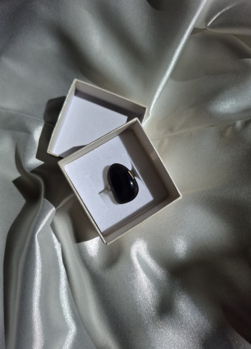 Prstýnek s obsidiánem — foto 5