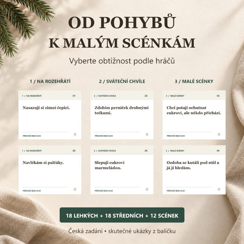 Vánoční pantomima pro rodiny | 48 karet PDF — foto 2