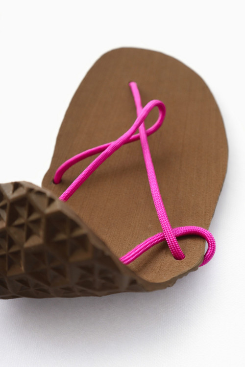 Sandály (hnědá x passion pink) — foto 3