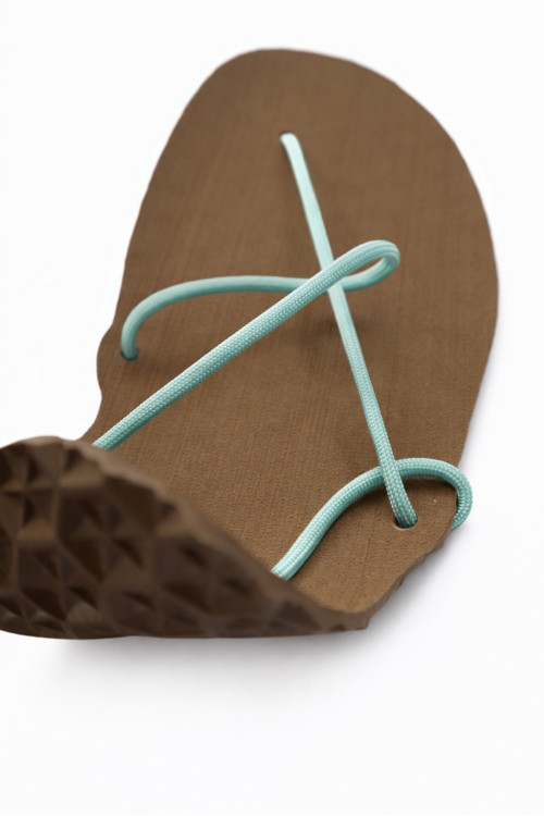 Sandály (hnědá x pastel green) — foto 3