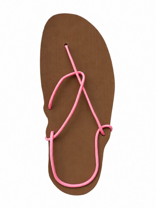 Sandály (hnědá x pastel pink) — foto 2
