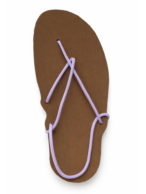 Sandály (hnědá x pastel purple) — foto 2
