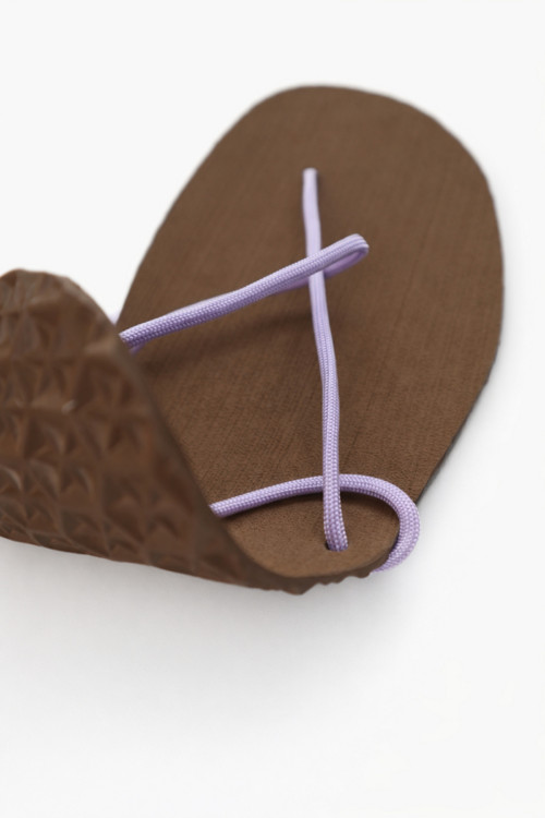 Sandály (hnědá x pastel purple) — foto 3