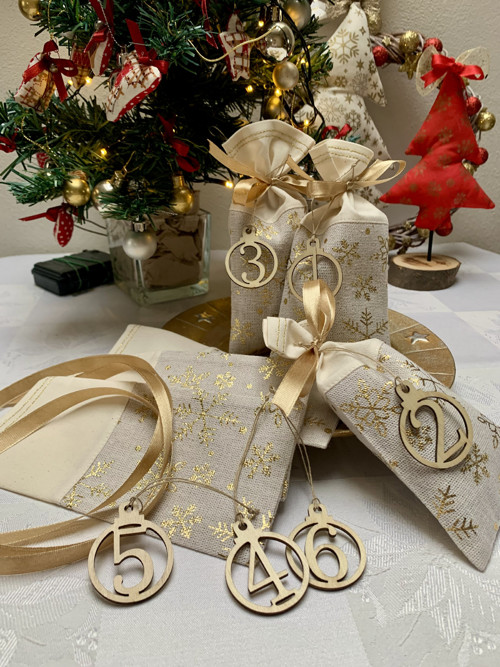 Adventní kalendář - zlato režný — foto 5