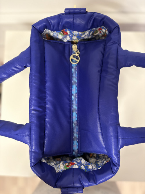 Originální Puffer kabelka – královsky modrá — foto 3