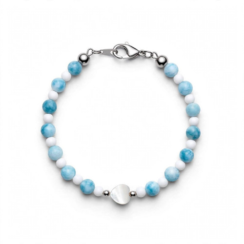 Luxusní náramek larimar (imitace) — foto 3