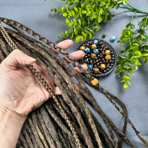 Brown Blend – syntetické dredy — foto 4