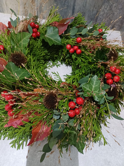 Podzimní věnec s brectanem — foto 3