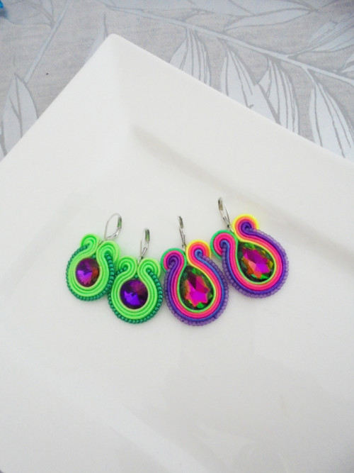 Soutache náušnice 2páry — foto 2