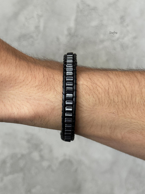 Leather & hematite 2 - (nejen) pro pány — foto 2