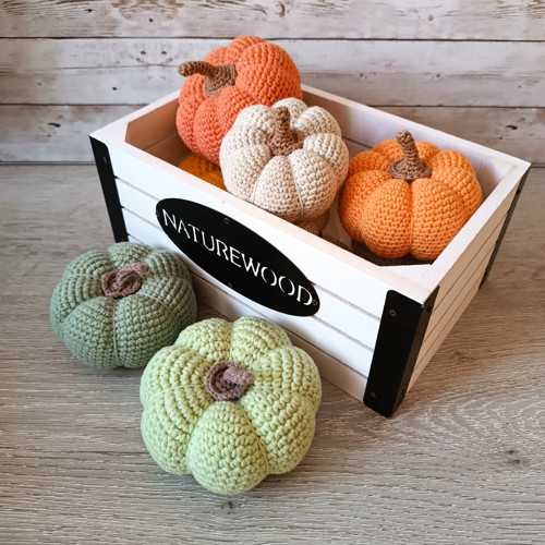 Dýně háčkovaná - světle oranžová — foto 5