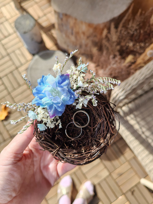 Hnízdečko na prstýnky Blue Sky — foto 4