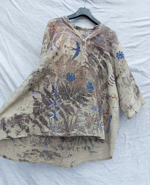 Lněná košile ekoprint velikost 50 — foto 3