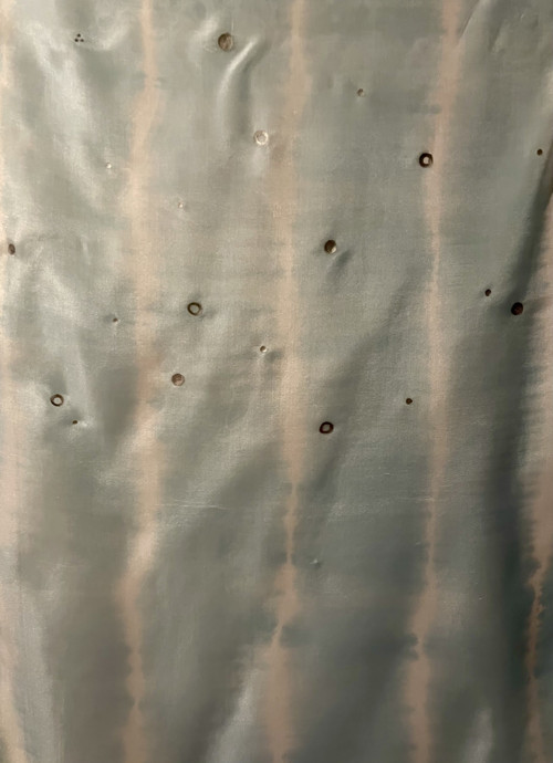 Hedvábná šála ecoprint — foto 2