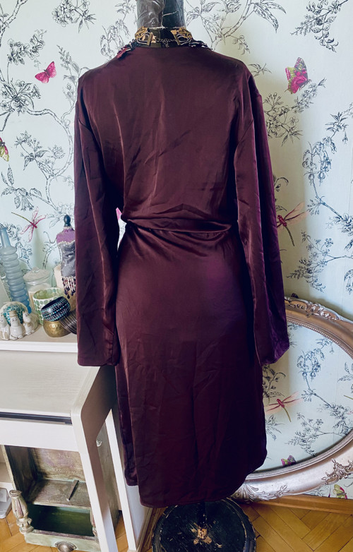 Šaty zavinovací dark violet — foto 6