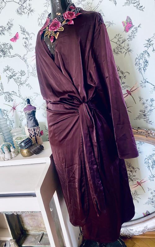 Šaty zavinovací dark violet — foto 5
