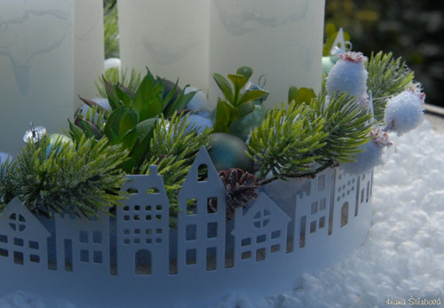 Adventní dekorace...."Městečko" — foto 3