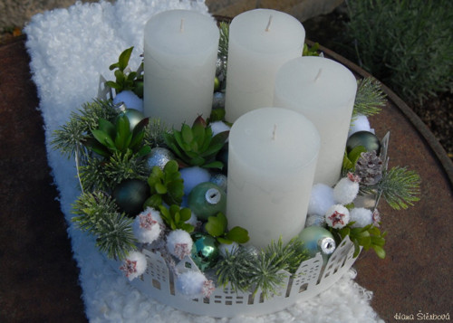 Adventní dekorace...."Městečko" — foto 6