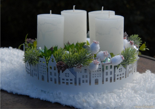Adventní dekorace...."Městečko" — foto 2