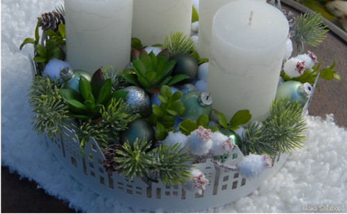 Adventní dekorace...."Městečko" — foto 5