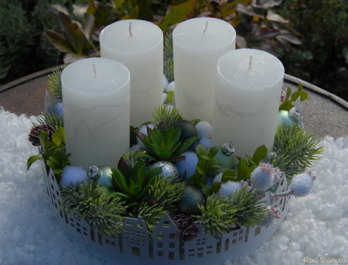 Adventní dekorace...."Městečko" — foto 4