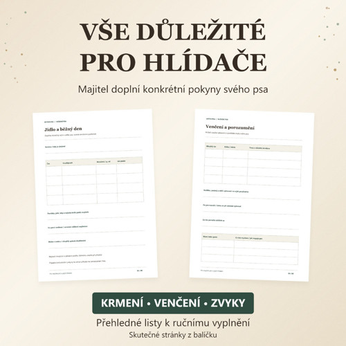 Hlídání psa | Předání péče PDF — foto 2