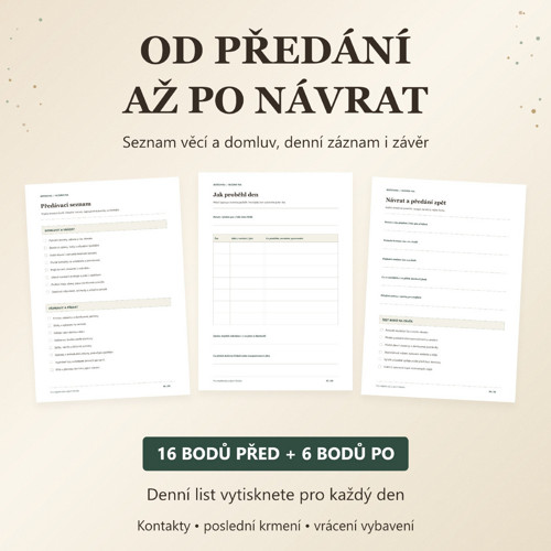 Hlídání psa | Předání péče PDF — foto 3