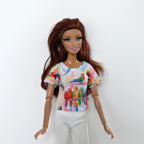 Barbie - tričko s papoušky — foto 2