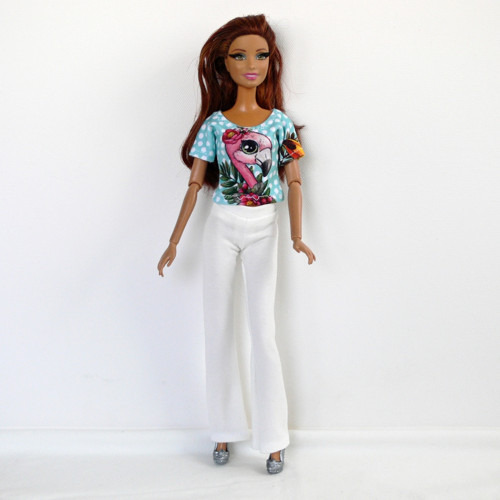 Barbie - tričko s plameňákem — foto 3