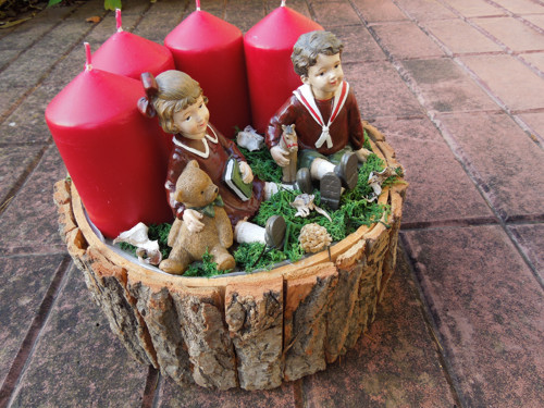 Adventní staročeský svícen — foto 2