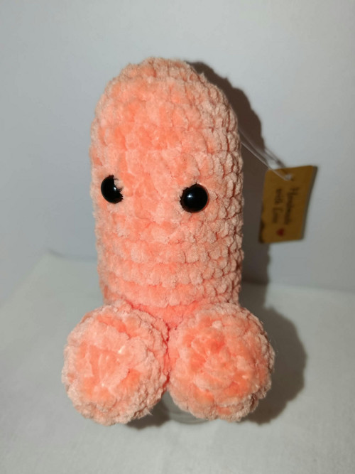 Háčkovaný vtipný talisman 10 cm — foto 2