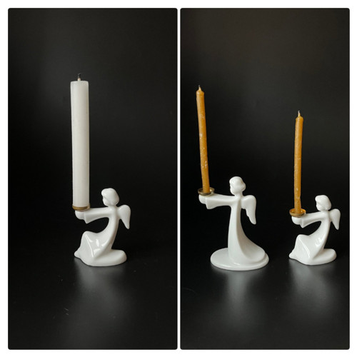 Rosenthal 2x figurální mini svícen Anděl — foto 3