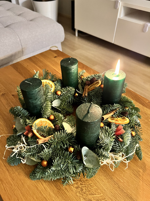 Adventní věnec Nobilis zelený — foto 3