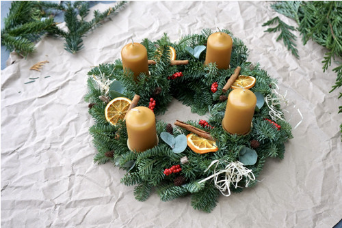 Adventní věnec medový — foto 2